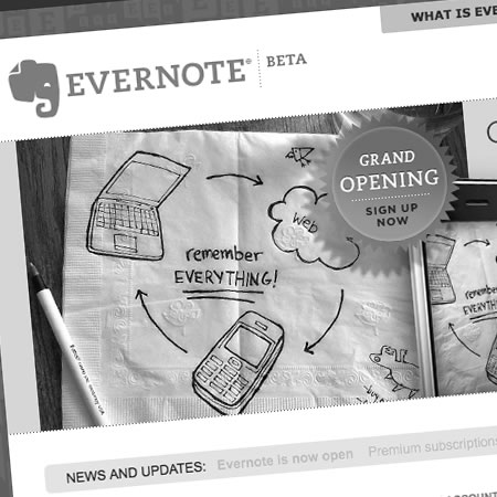 Evernote - an online note keeping system